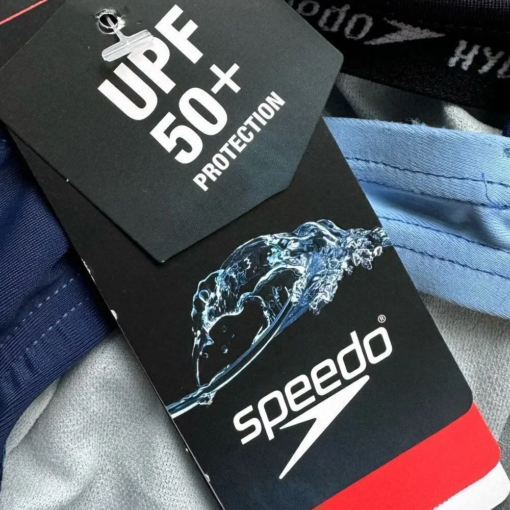 Speedo Heather Quantum Splice Swimsuit Size 6 Hyper Blue NWT